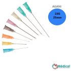 Aiguilles Agani Terumo 23G 0.6x25mm, Bleu, Boîte de 100