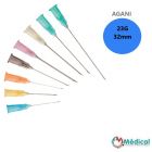 Aiguilles Agani Terumo 23G 0.6x32mm, Bleu, Boîte de 100