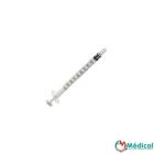 Seringue tuberculine BD Plastipak 1ml luer centré sans aiguille, boîte de 120