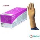 Gants chirurgicaux stériles Latex non poudrés, Taille 6, Protexis Micro, Boite de 50 paires
