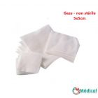 Compresses de Gaze non stériles 8 plis 17 fils 5 cm x 5 cm sachet de 100 compresses
