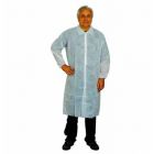 Blouse de protection en polypropylène ,attachée par 4 boutons-pression avec poches taille XL ( boîte de 50)