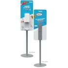 Totem 1.7m x0.4m sur pied lesté pour distributeur de ANIOSGEL Airless ou CPA, l'unité