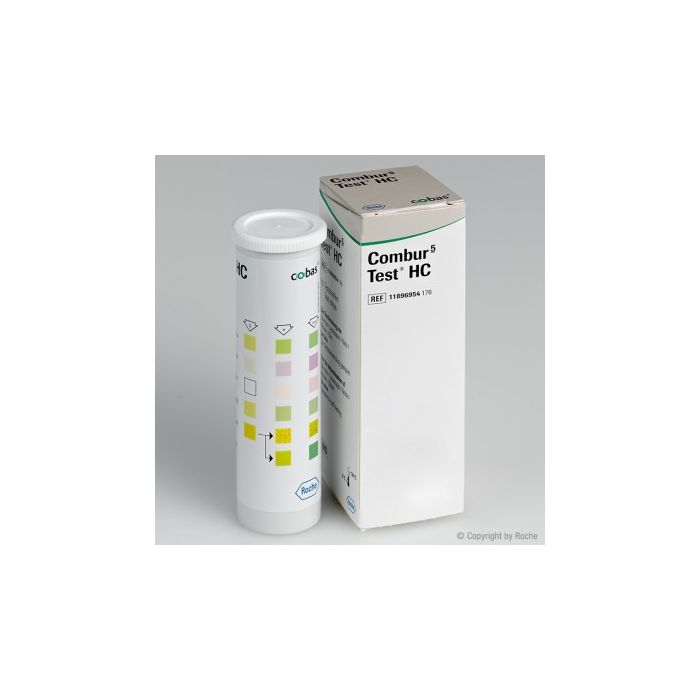 Bandelettes urinaires COMBUR 5 HC , boîte de 10 - FM Medical