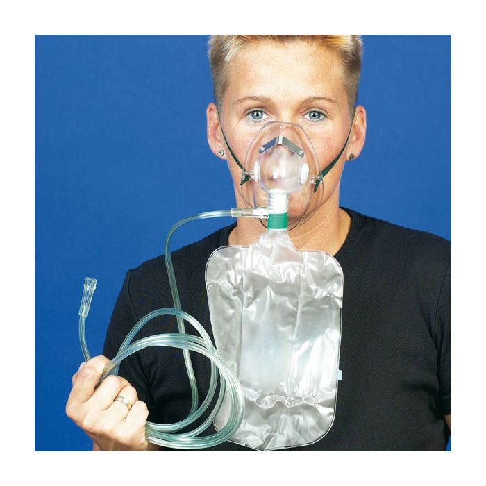 Masque à oxygène adulte, tubulure 2 m Euromedis - Oxygénothérapie