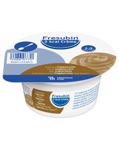 FRESUBIN 2 Kcal Crème avec lactose Cappuccino, Pack de 4 pots de 125 g