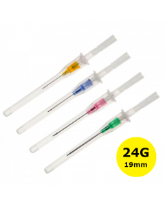 Cathéter court Introcan Certo, 24G 19mm, Jaune, B.Braun, la boîte de 50
