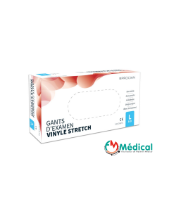 Gants vinyle non poudrés Procian taille L, boîte de 100