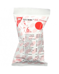 Bande de résine en polyester (blanc) - 3M Scotchcast Poly Premium - 7.60cm x 3.60m, la bande