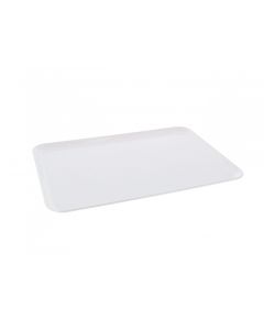 Plateau blanc en plastique 200 x 150 x 20 mm