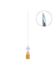 Aiguilles ponction lombaire 0,53x90mm G25 orange, SPINOCAN BBraun, boîte de 25