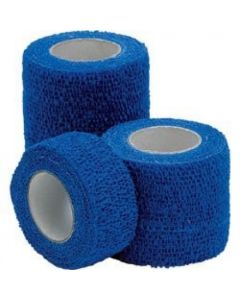 Bande cohésive élastique BLEUE Détectable 5cm x 450 cm, l'unité