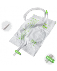 Poche à urine Spirit, 2L, Stérile, poche de nuit, à l'unité