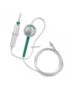 Perfuseur Exadrop® gravité muni d'un régulateur de débit de précision tubulure 180 cm, l'unité