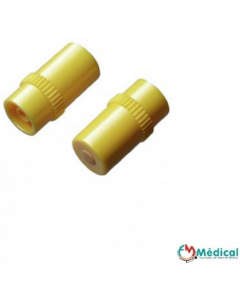 Obturateur bouchon in stopper avec site d'injection jaune B.Braun, boîte de 100