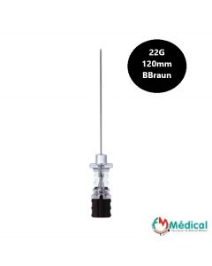Aiguilles ponction lombaire 0,7x120mm G22 noir SPINOCAN BBraun, boîte de 25