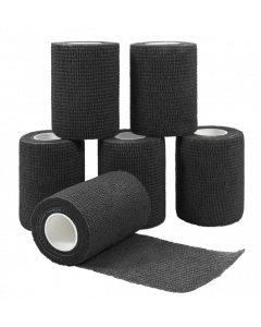 Bande cohésive élastique NOIR 5 cm x 450 cm, l'unité