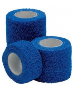 Bande cohésive élastique BLEUE Détectable 7.5cm x 450 cm, l'unité