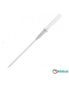 Cathéter long Angiocath 16G 133mm sans ailettes Gris BD, Boîte de 10