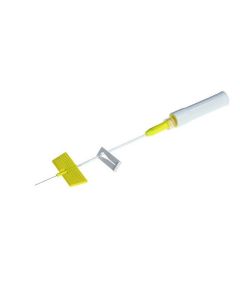 Cathéter sécurisé de type microperfuseur droit BD Saf-T Intima 24G 19mm en Vialon, boîte de 25