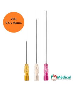 Aiguille spinale standard 25G 0.5x90mm Orange boite de 25