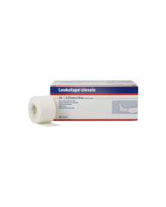 Bande adhésive non élastique Leukotape Classic blanc, 3,75cm x 10m, boîte de 12 rouleaux