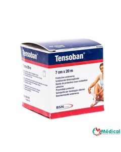 TENSOBAN 20m x 7cm Bande de protection sous contention adhésive, l'unité