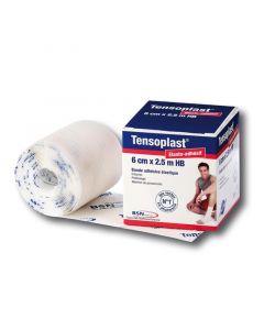 TENSOPLAST Bande adhésive élastique 6cm x 2.5M
