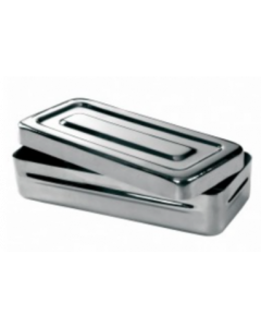 Boîte de stérilisation en inox 20 x 10 x 3 cm