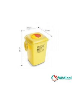 Collecteur d'aiguilles 10L DASRI Biocompact 220x220x305mm