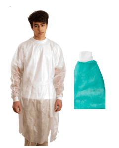 BLOUSE CHIMIO 40 g, multi couches, poignets Jersey, sans latex, sachet de 10