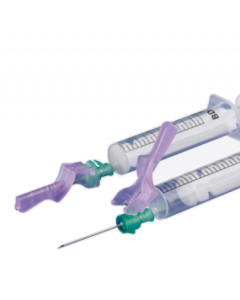 Aiguille de sécurité pour injection BD Eclipse™ 18G 38mm rose, boîte de 100