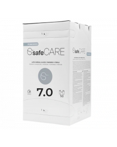 Gants stériles latex poudrés taille 7/M, SafeCARE, boîte de 50