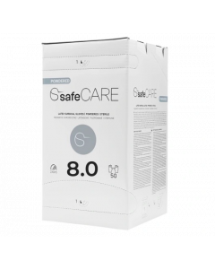 Gants stériles latex poudrés taille 8/L, SafeCARE, la boîte de 50