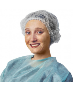 Charlotte clip à usage unique, blanche, sachet de 100