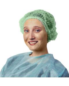 Charlotte verte non-tissé 12gr diam.46cm, clip accordéon, sachet de 100