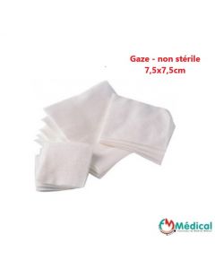 Gamme compresses de Gaze non stériles 8 plis 17 fils 7.5 cm x 7.5 cm