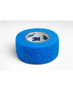 Bande de contention cohésive élastique Coban 3M Couleur Bleue 2.5 cm x 450 cm