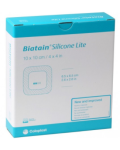 BIATAIN SILICONE LITE 5x5 - Boîte de 5 pansements
