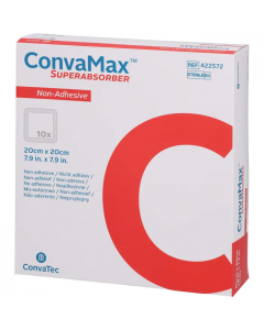ConvaMax Superabsorber Non Adhésif, Taille 20 cm x 20 cm, boîte de 10