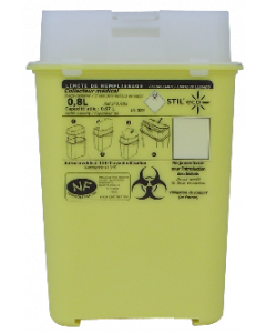 Collecteurs de déchets 0.8 litre, 170 x 114 x 72 mm