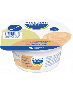 FRESUBIN DB Crème Pêche-abricot, Pack de 4 pots de 125 g