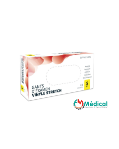 Gants vinyle non poudrés Procian taille S, boîte de 100