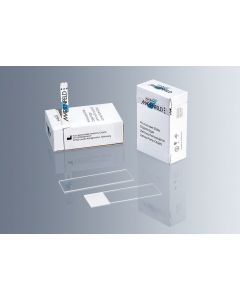 Lames porte-objet 26 x 76mm, Bords rodés 90°, dépolies, boîte de 50