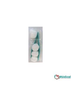set de pansement N° 6, 1 pince + 4 tampons dans un blister en 2 alvéoles