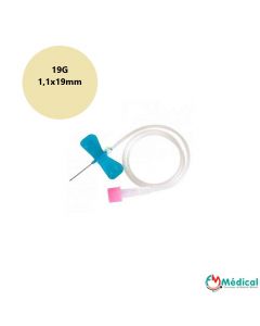 Microperfuseur à ailettes SURFLO, 19G, 1,1 x 19 mm, Crème, Terumo, La boîte de 50