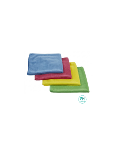 Lavette Microfibre Standard Jaune 38x38cm sachet de 5 pièces