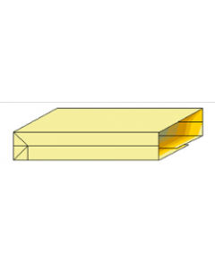 SAC PAPIER MICRO CREPE NEUTRE 2Fx70gr., 3 SOUFFLETS, lot de 50