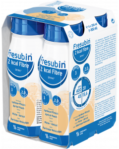 FRESUBIN 2KCAL FIBRE DRINK 4X200ML PECHE ABRICOT
