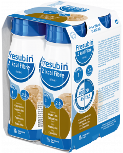 FRESUBIN 2KCAL FIBRE DRINK 4X200ML CAPPUCINO